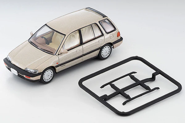 TOMYTEC TLVN 1/64 Honda Civic Shuttle 56i (Beige) 1987 LV-N297a - Image 2