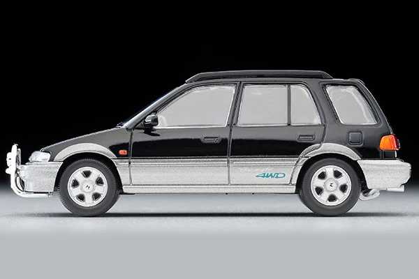 TOMYTEC TLVN 1/64 Honda Civic Shuttle Beagle (Black/Gray) 1994 LV-N293a - Image 5