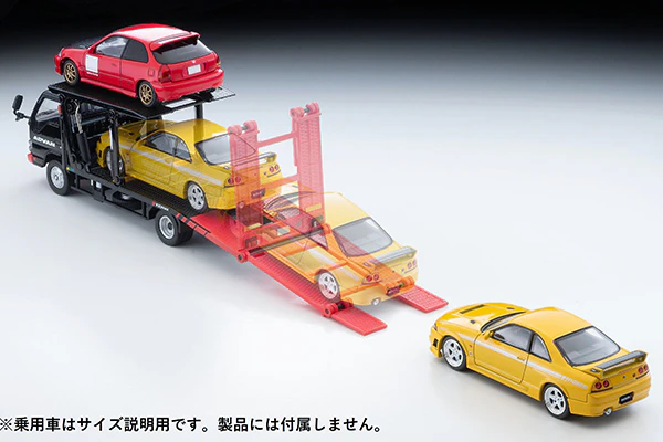 TOMYTEC TLVN 1/64 Isuzu Elf Hanamidai Automobile Safety Loader Big Wide (ADVAN)  LV-N191b - Image 6