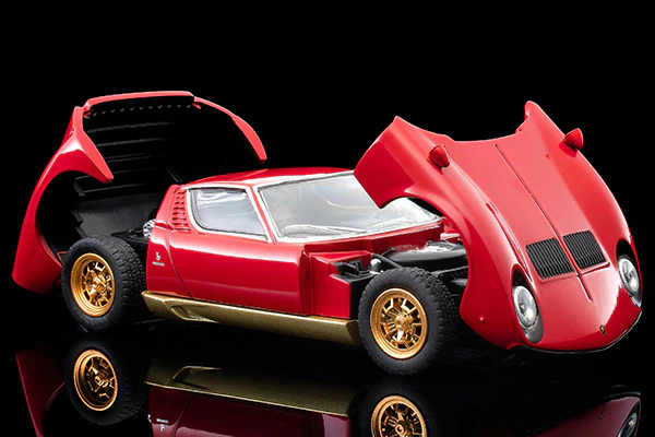 TOMYTEC TLVN 1/64 LV Lamborghini Miura SV Red - Image 4