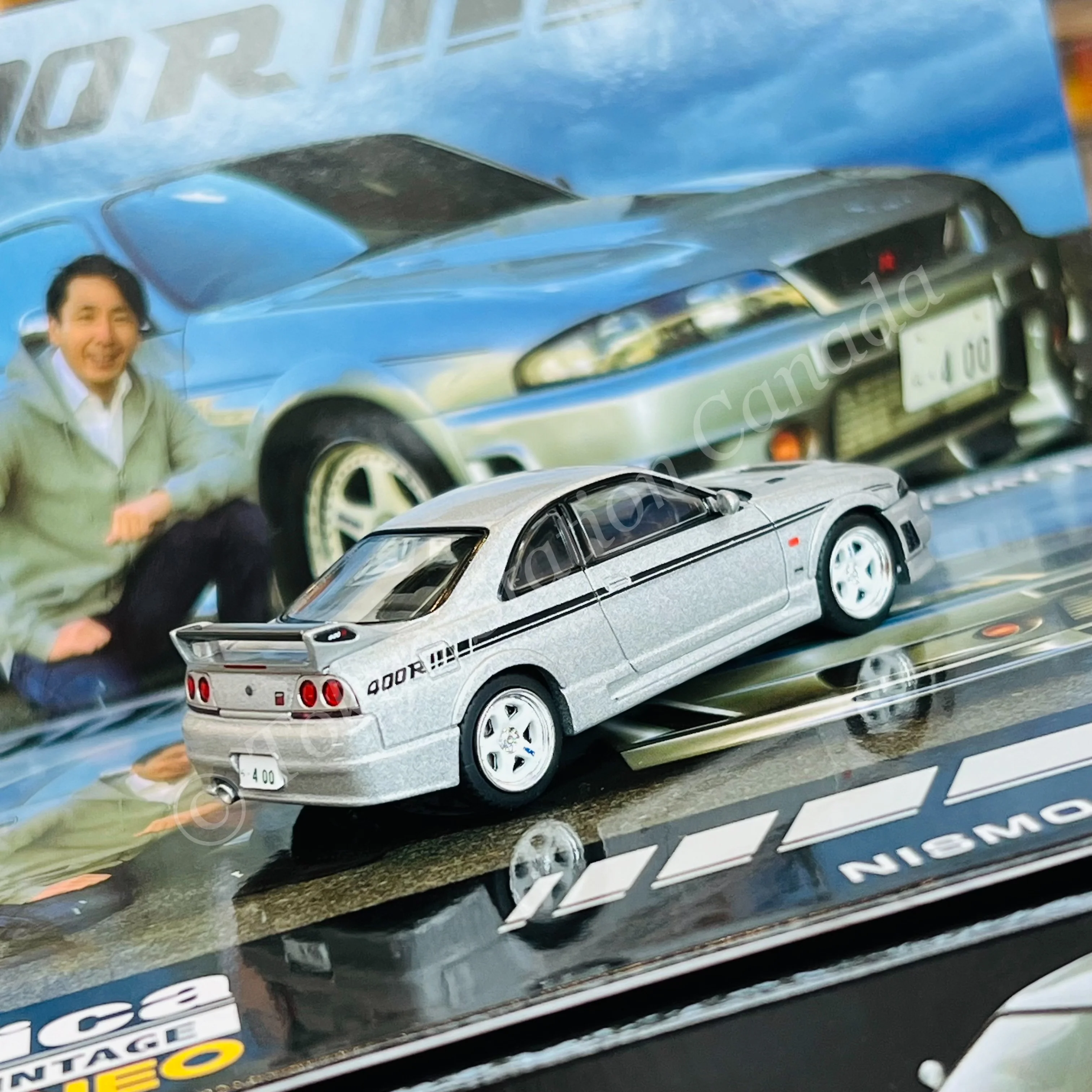 TOMYTEC TLVN 1/64 LV-N NISMO 400R Tsugio Matsuda Version Silver - Image 3