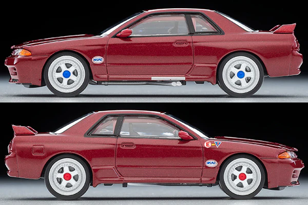 TOMYTEC TLVN 1/64 LV-N Nissan Skyline GT-R (R32) Group A Plain Color Specification (Red) - Image 3