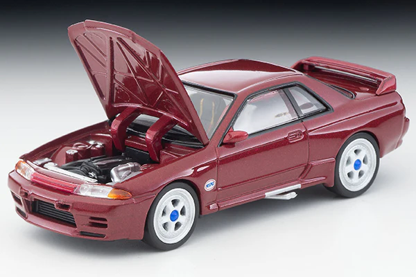 TOMYTEC TLVN 1/64 LV-N Nissan Skyline GT-R (R32) Group A Plain Color Specification (Red) - Image 4