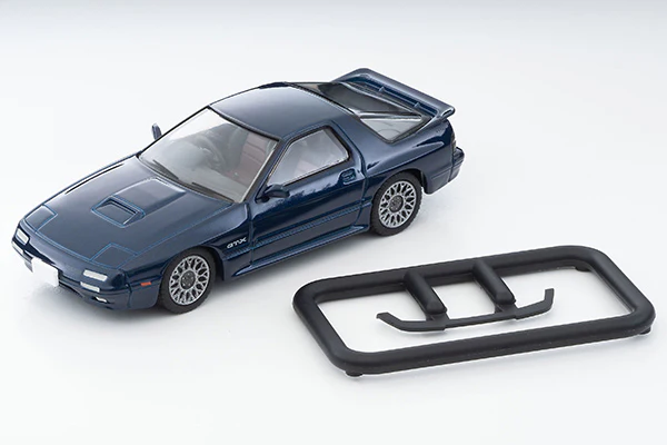 TOMYTEC TLVN 1/64 Mazda Savanna RX-7 GT-X (navy blue) 1990 LV-N192g - Image 2