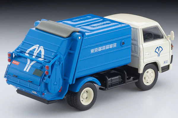 TOMYTEC TLVN 1/64 Mitsubishi Fuso Canter Cleaning Truck (White/Blue) LV-N343a - Image 3