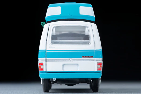 TOMYTEC TLVN 1/64 Nissan CARAVAN Camper White/Sky Blue 1973 LV-N312a - Image 6