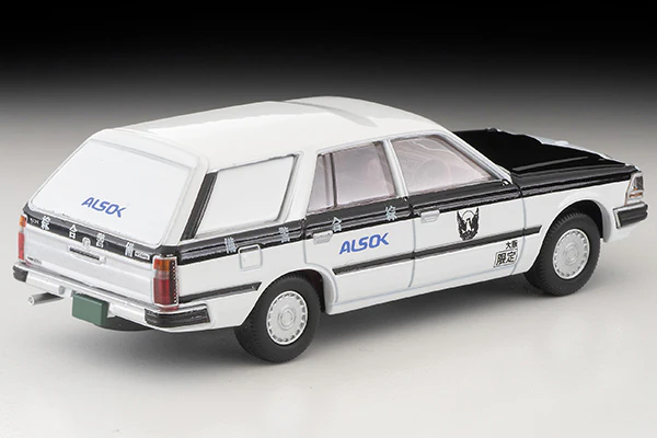 TOMYTEC TLVN 1/64 Nissan Cedric Van Cash Transport Vehicle (ALSOK) LV-N331a - Image 2