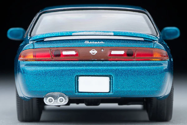 TOMYTEC TLVN 1/64 Nissan Silvia Q's TypeS (Blue Green) 1994 LV-N313b - Image 2