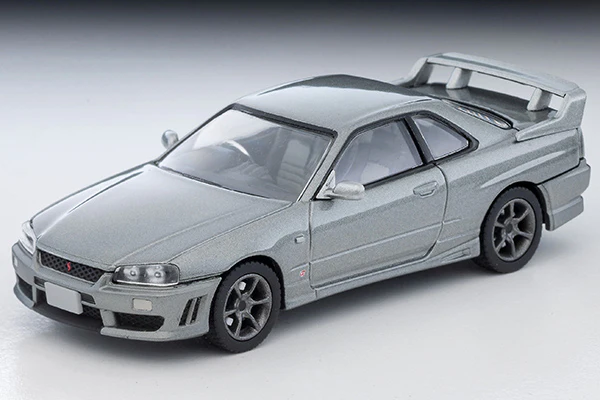 TOMYTEC TLVN 1/64 Nissan Skyline 2-door sports coupe 25GT TURBO with optional parts (silver) 2000 LV-N353a - Image 3