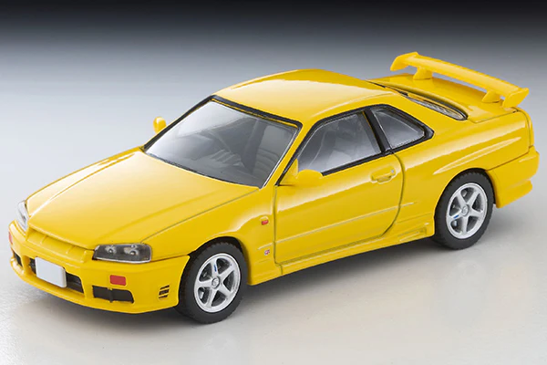 PREORDER TOMYTEC TLVN 1/64 Nissan Skyline 2-Door Sports Coupe 25GT TURBO with optional parts (yellow) 1998 LV-N365a (Approx. Release Date : MAY 2026 subject to manufacturer's final decision) - Image 2