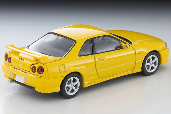 PREORDER TOMYTEC TLVN 1/64 Nissan Skyline 2-Door Sports Coupe 25GT TURBO with optional parts (yellow) 1998 LV-N365a (Approx. Release Date : MAY 2026 subject to manufacturer's final decision) - Image 3