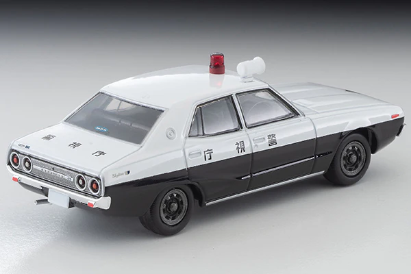 TOMYTEC TLVN 1/64 Nissan Skyline 2000GT Patrol Car (Metropolitan Police Department) 1976 LV-N315a - Image 5