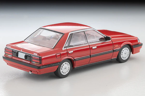 TOMYTEC TLVN 1/64 Nissan Skyline 4-door HT 1800 Passage (red) 1987 LV-N352a - Image 4