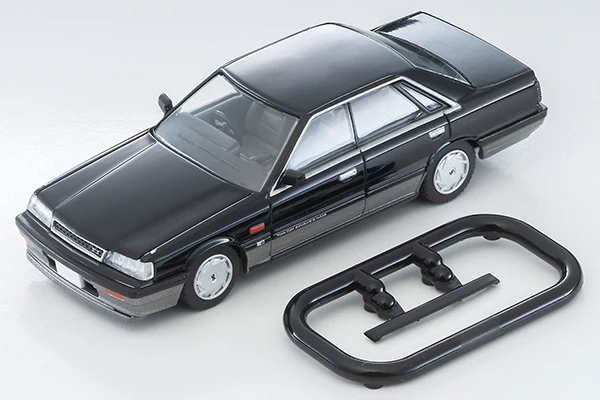 TOMYTEC TLVN 1/64 Nissan Skyline 4-door HT GTS Twin Cam 24V (Black/Silver) LV-N301b LV-N301a - Image 2