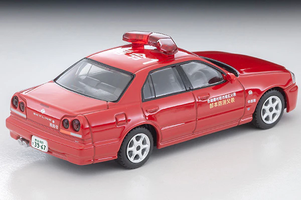 PREORDER TOMYTEC TLVN 1/64 Nissan Skyline 4-door sports sedan GT fire command vehicle (Chichibu Fire Department) LV-N363a (Approx. Release Date : MAR 2026 subject to manufacturer's final decision) - Image 2