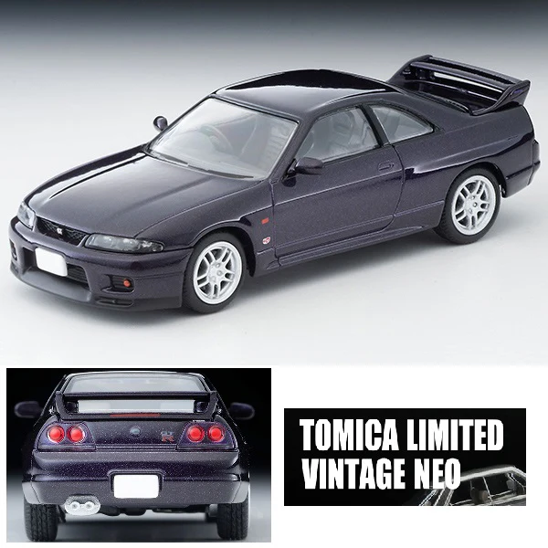 TOMYTEC TLVN 1/64 Nissan Skyline GT-R V-Spec. Purple 1995 LV-N308a - Image 4