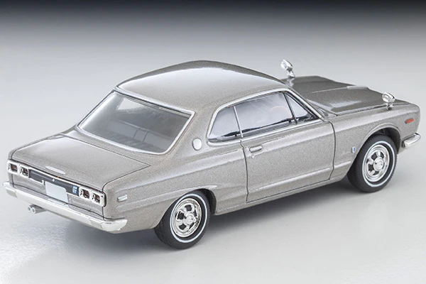 TOMYTEC TLVN 1/64 Nissan Skyline Hardtop 2000GT (Silver) 1971 LV-N357a - Image 2