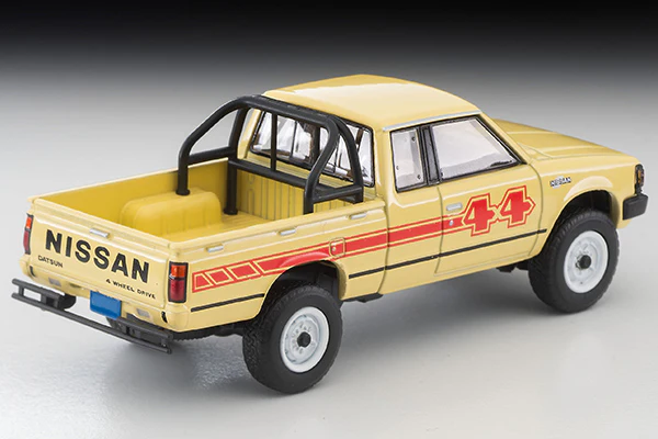 TOMYTEC TLVN 1/64 Nissan Truck 4X4 King Cab (Yellow) North American Specification LV-N321a - Image 8