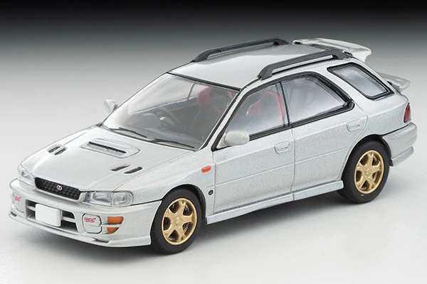 TOMYTEC TLVN 1/64 Subaru Impreza Pure Sports Wagon WRX STi Ver.V (Silver) 1998 LV-N281c - Image 6