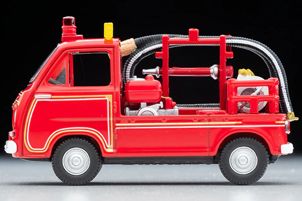 TOMYTEC TLV 1/64 Subaru Sambar Pump Fire Engine (with figure) LV-68c - Image 7