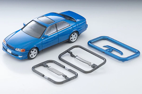 TOMYTEC TLVN 1/64 Toyota Chaser 2.5 Tourer V (Blue) 1998 LV-N224e - Image 2