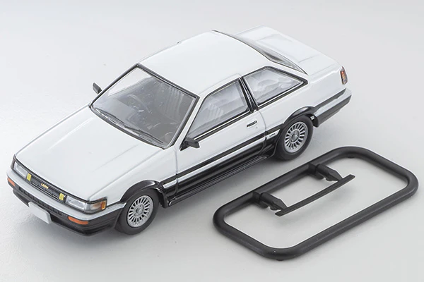 TOMYTEC TLVN 1/64 Toyota Corolla Levin 2-door GT-APEX 1985 (white/black) LV-N304c - Image 2
