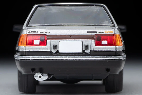 TOMYTEC TLVN 1/64 Toyota Corolla Levin 2-door GT-APEX (silver/black) 1984 LV-N284c - Image 2