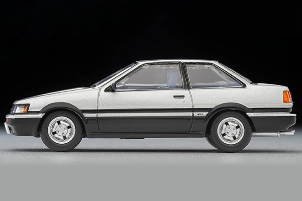 TOMYTEC TLVN 1/64 Toyota Corolla Levin 2-door GT-APEX (silver/black) 1984 LV-N284c - Image 4