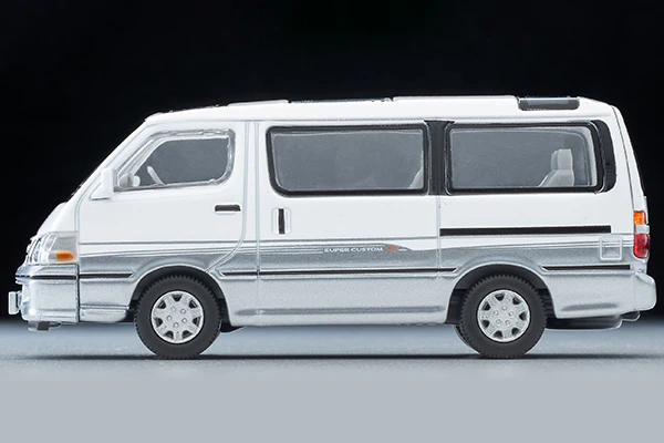 TOMYTEC TLVN 1/64 Toyota Hiace Wagon Super Custom G (White/Silver) 2001  LV-N216d - Image 4