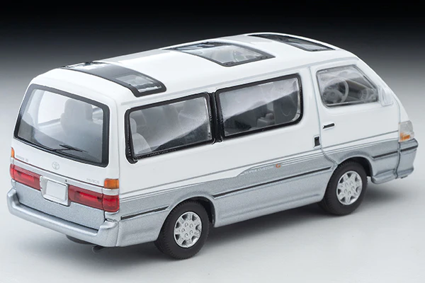 TOMYTEC TLVN 1/64 Toyota Hiace Wagon Super Custom G (White/Silver) 2001  LV-N216d - Image 5