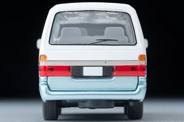 TOMYTEC TLVN 1/64 Toyota Hiace Wagon Super Custom (White / Light Blue) 1990 LV-N208d - Image 2