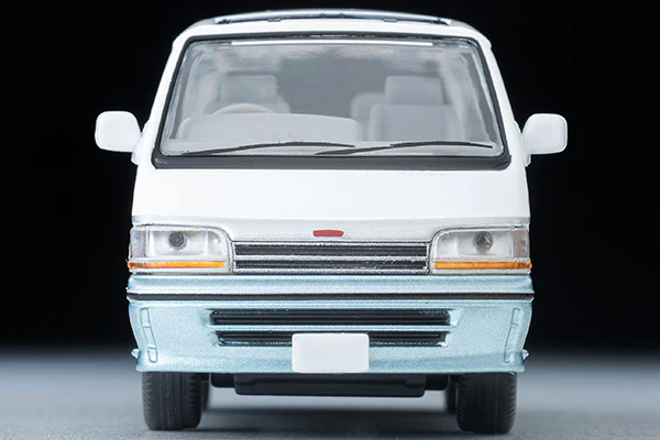 TOMYTEC TLVN 1/64 Toyota Hiace Wagon Super Custom (White / Light Blue) 1990 LV-N208d - Image 3