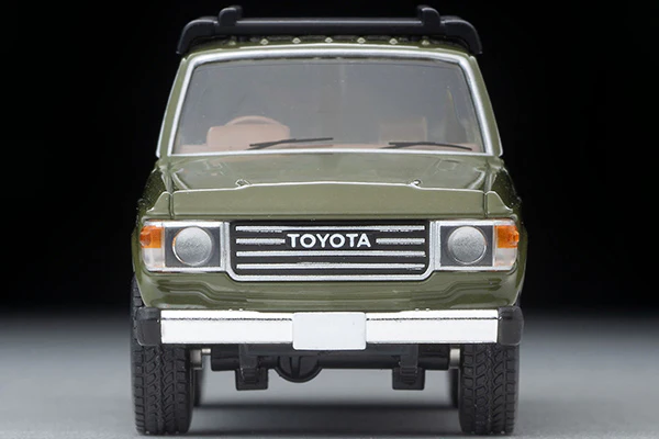 TOMYTEC TLVN 1/64 Toyota Land Cruiser 60 (Olive) Canoe, Figure Included LV-N279e - Image 2