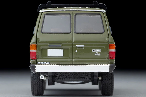 TOMYTEC TLVN 1/64 Toyota Land Cruiser 60 (Olive) Canoe, Figure Included LV-N279e - Image 5