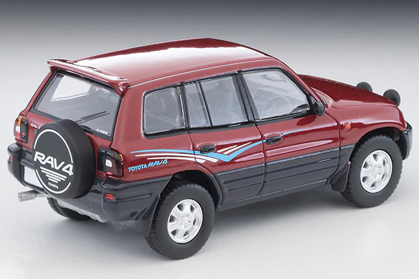 TOMYTEC TLVN 1/64 Toyota RAV4L V (Wine/Gray) 1995 LV-N354a - Image 2