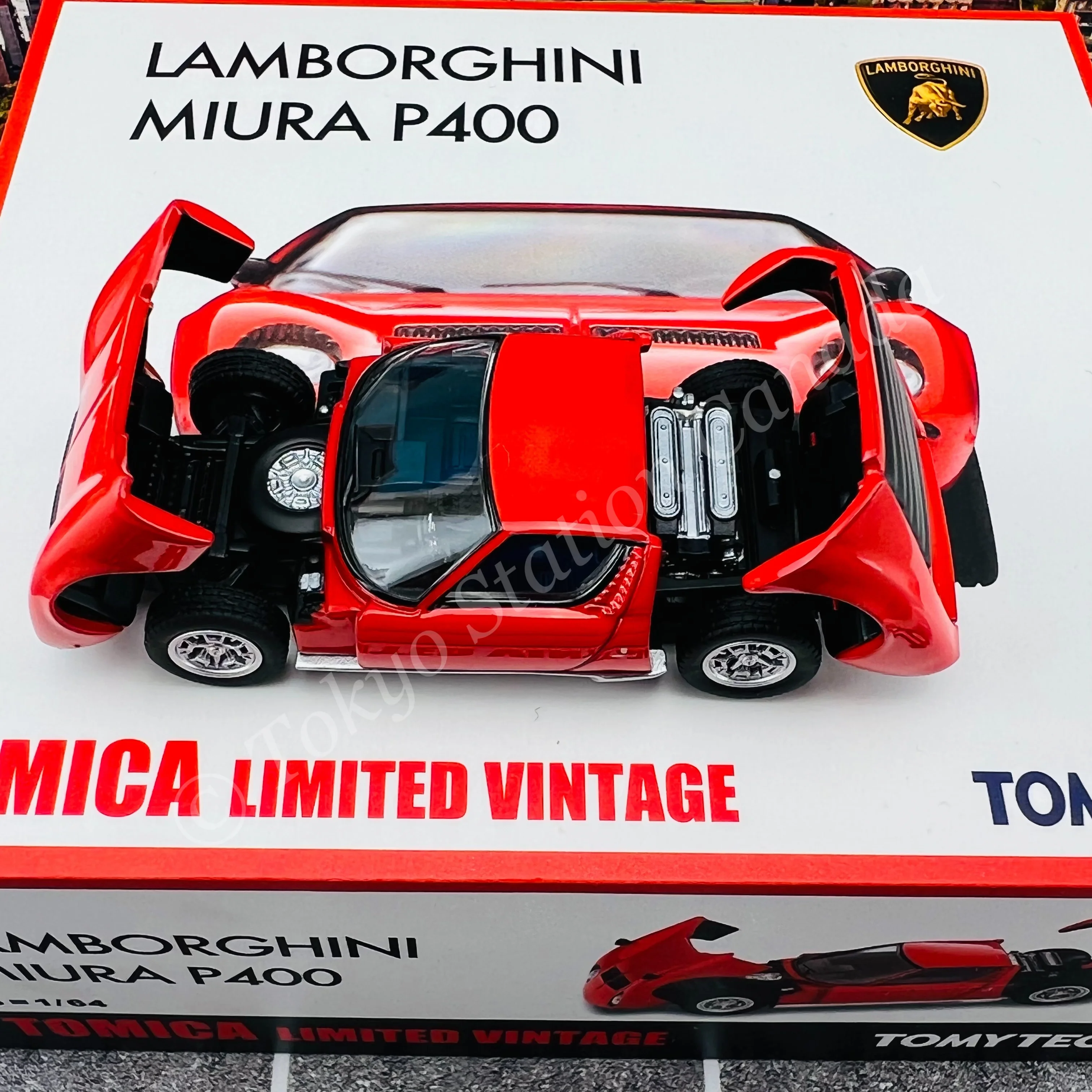 TOMYTEC Tomica Limited Vintage 1/64 LV Lamborghini Miura SV (Red) - Image 4