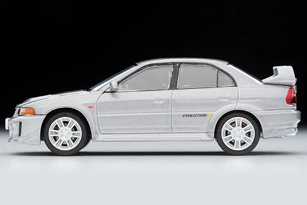 TOMYTEC Tomica Limited Vintage Neo 1/64 Mitsubishi Lancer GSR Evolution V (Silver) LV-N187d - Image 2