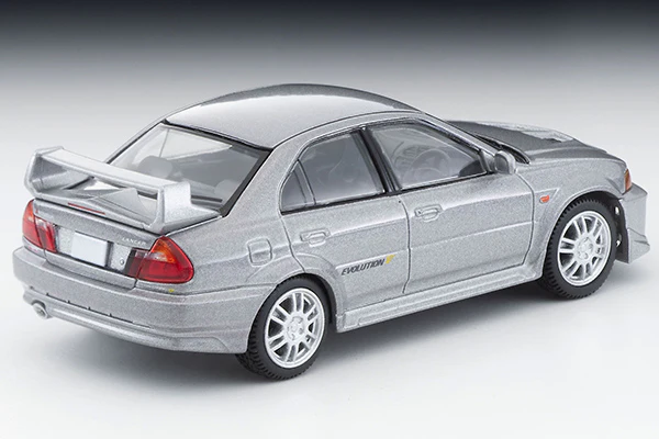 TOMYTEC Tomica Limited Vintage Neo 1/64 Mitsubishi Lancer GSR Evolution V (Silver) LV-N187d - Image 3