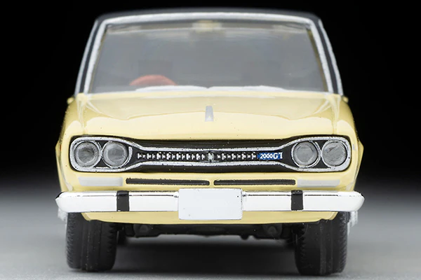 TOMYTEC Tomica Limited Vintage 1/64 Nissan Skyline 2000GT (yellow/black) 1970 LV-202a - Image 2