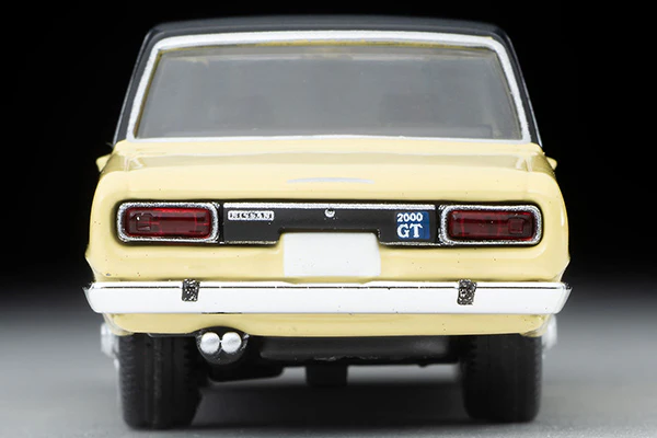 TOMYTEC Tomica Limited Vintage 1/64 Nissan Skyline 2000GT (yellow/black) 1970 LV-202a - Image 5