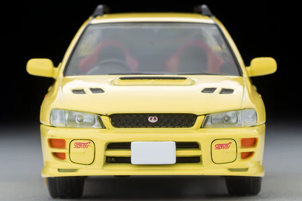 TOMYTEC Tomica Limited Vintage Neo 1/64 Subaru Impreza Pure Sports Wagon WRX STi Ver.VI Limited (Yellow) 1999 LV-N274b - Image 3