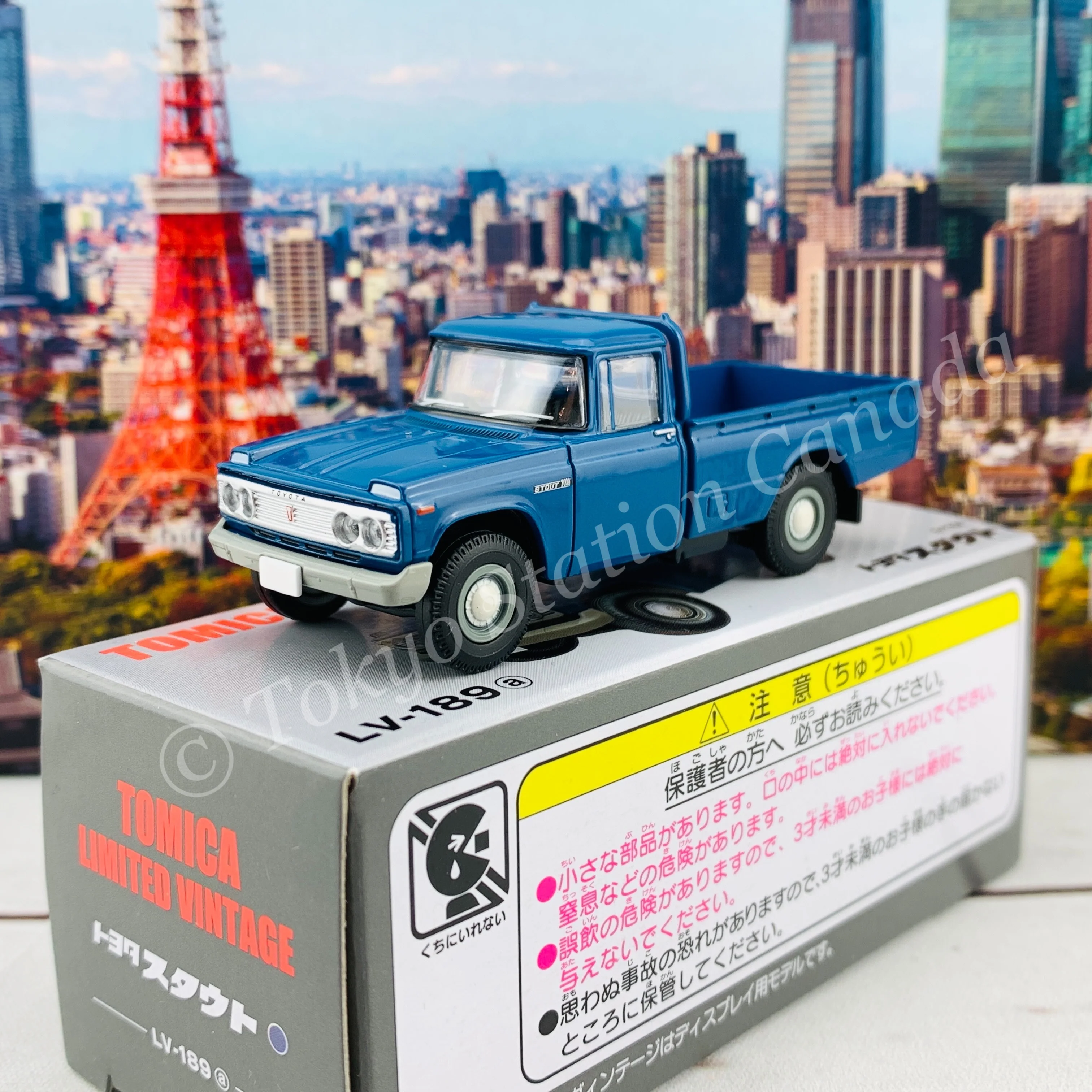 Tomytec Tomica Limited Vintage 1/64 Toyota Stout Blue LV-189a - Image 3