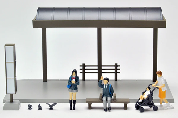 Tomytec 1/64 Diocolle 64 #05a Bus Stop 4543736312369 - Image 6