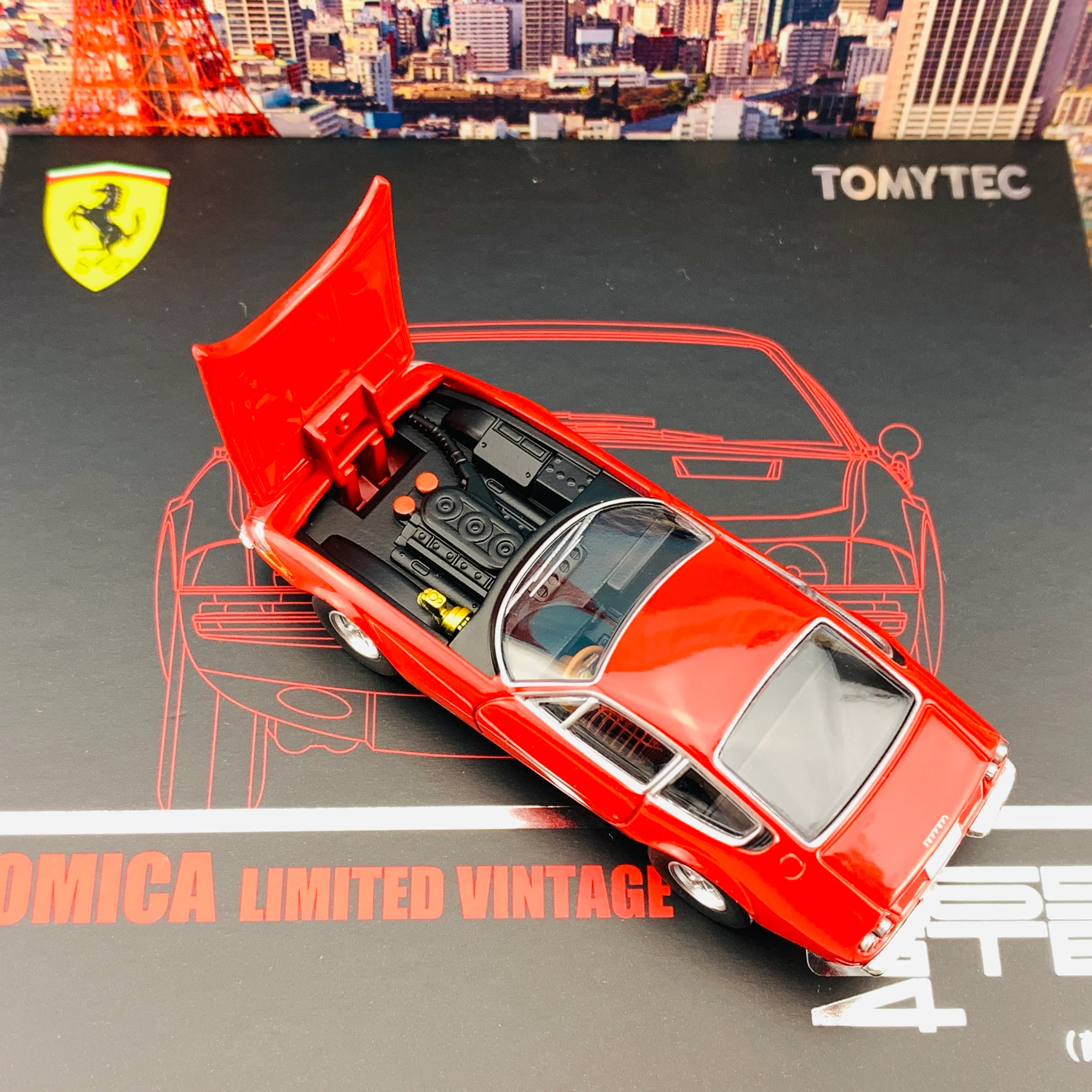 Tomytec Tomica Limited Vintage Neo 1/64 Ferrari 365 GTB4 (RED) - Image 4