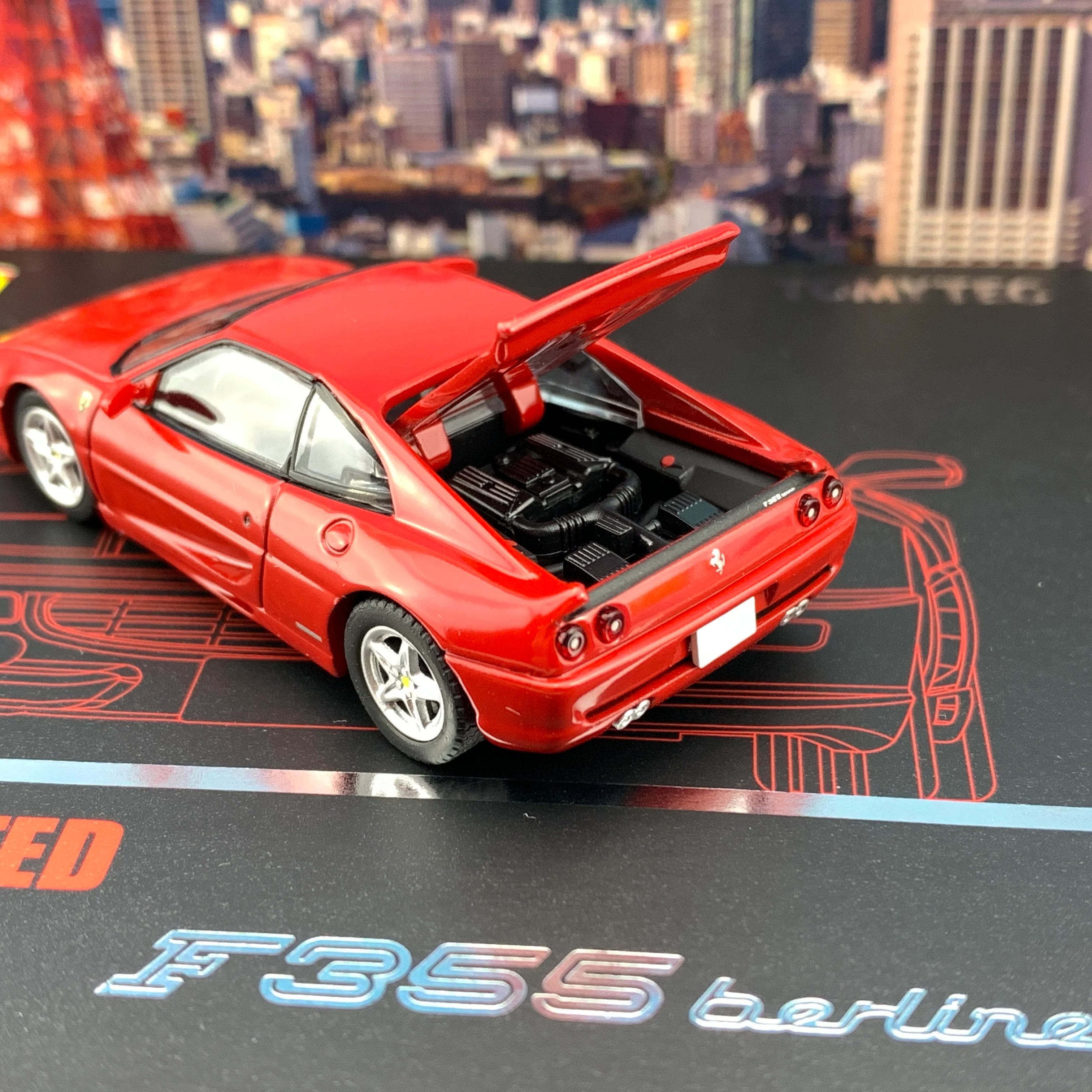 Tomytec Tomica Limited Vintage Neo 1/64 Ferrari F355 Berlinetta (RED) - Image 5