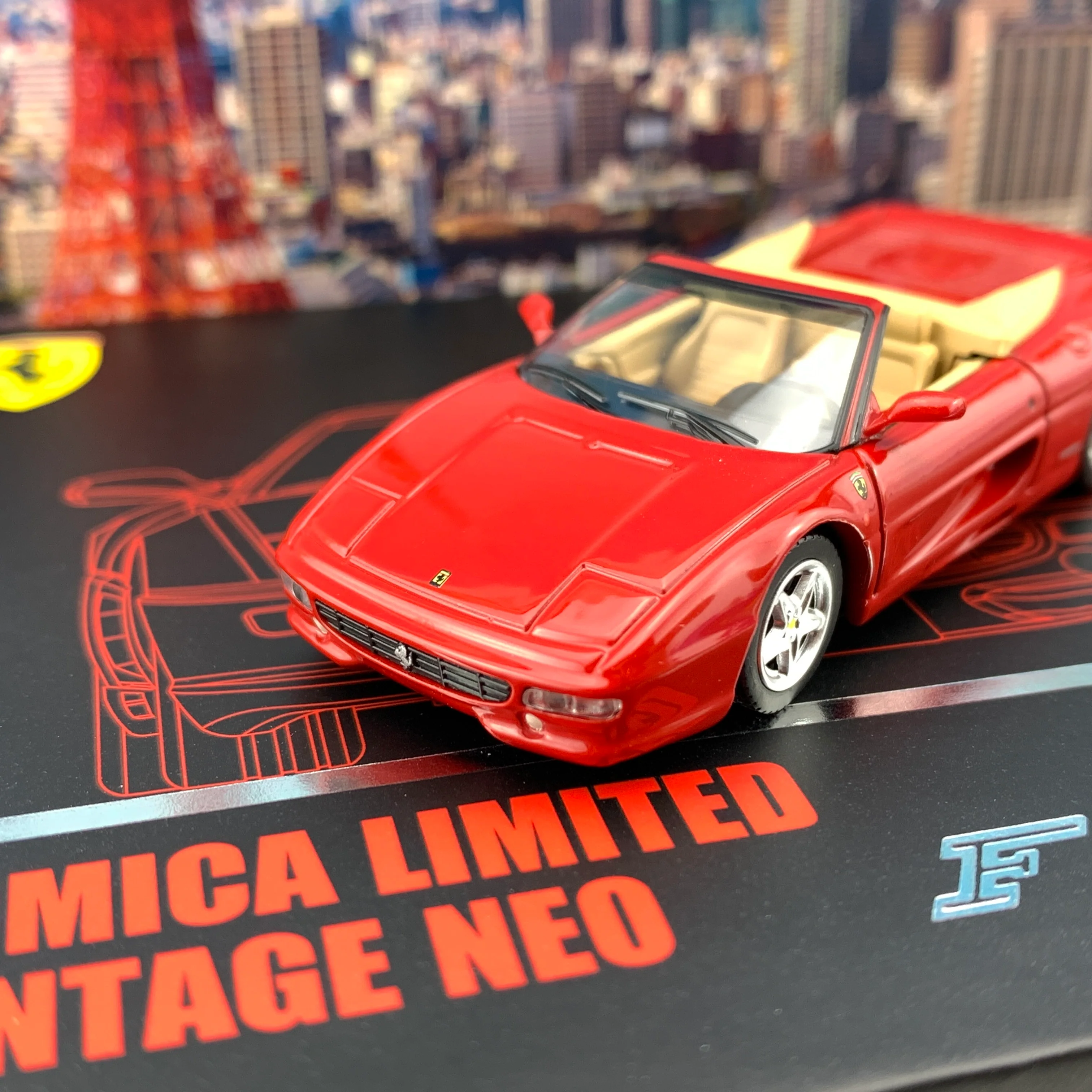 Tomytec Tomica Limited Vintage Neo 1/64 Ferrari F355 Spider (RED) - Image 3
