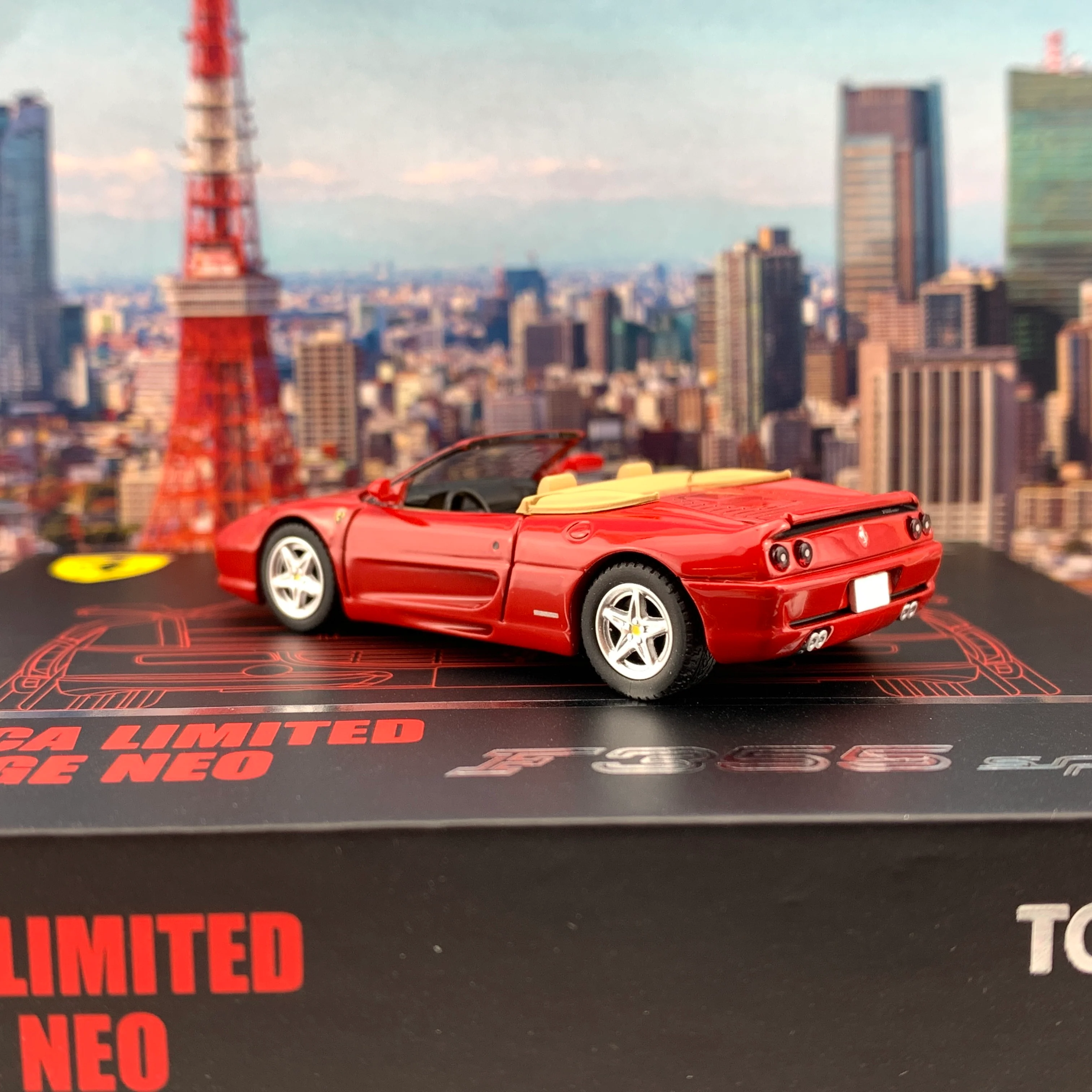 Tomytec Tomica Limited Vintage Neo 1/64 Ferrari F355 Spider (RED) - Image 4