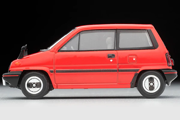 TOMYTEC Tomica Limited Vintage Neo 1/64 Honda City R Red with MOTOCOMPOwith rider figure 1981 LV-N272a - Image 6