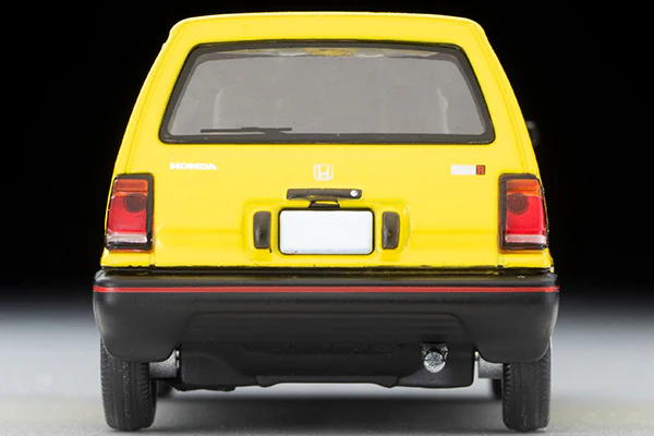 TOMYTEC Tomica Limited Vintage Neo 1/64 Honda City R Yellow with MOTOCOMPOwith rider figure 1981 LV-N272b - Image 3