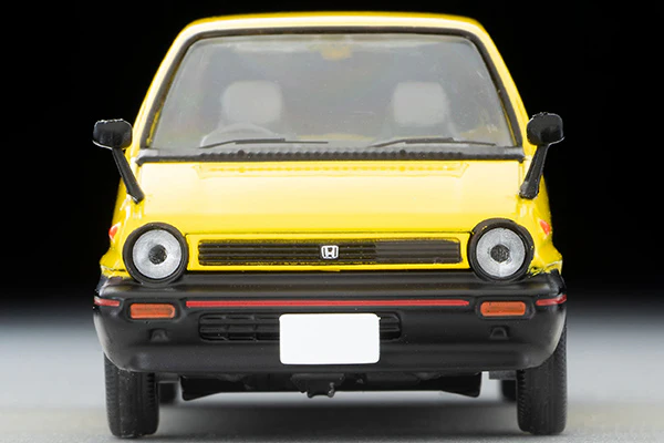 TOMYTEC Tomica Limited Vintage Neo 1/64 Honda City R Yellow with MOTOCOMPOwith rider figure 1981 LV-N272b - Image 4